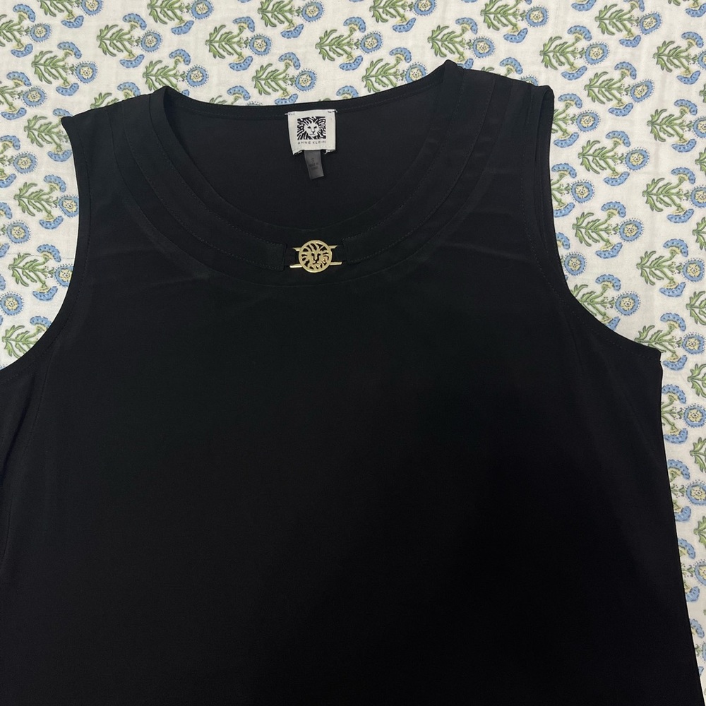 Anne Klein Black Sleeveless Top